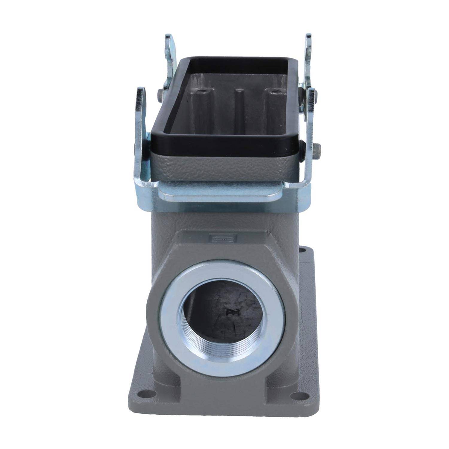 04301240271 HARTING Han 24B Sockelgehäuse hoch, 2xM25 seitlicher Kabelabgang, mit 2 Querbügeln Verschraubung M25