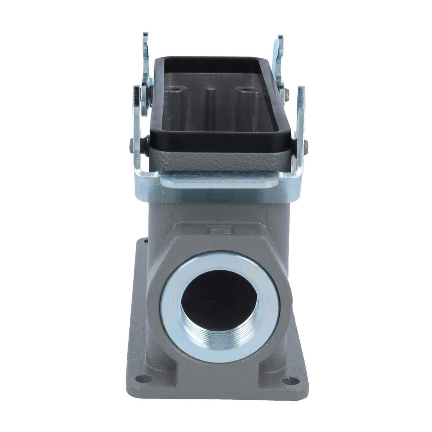 04301240263 HARTING Han 24B Sockelgehäuse hoch, 1xM25 seitlicher Kabelabgang, mit 2 Querbügeln Verschraubung M25