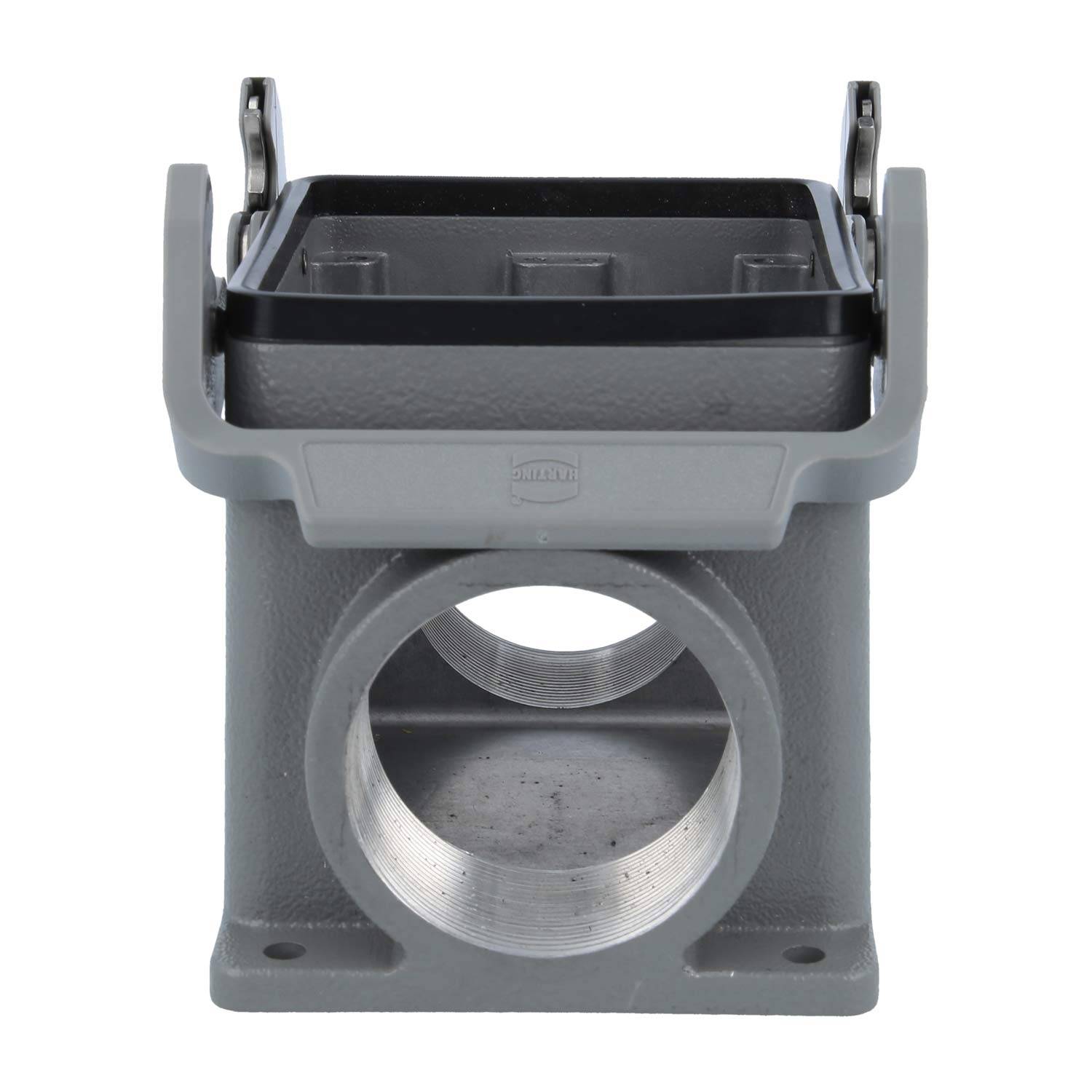 05300320267 HARTING Han 32B Sockelgehäuse hoch, 2xM50 seitlicher Kabelabgang, mit 2 Querbügeln Verschraubung M50