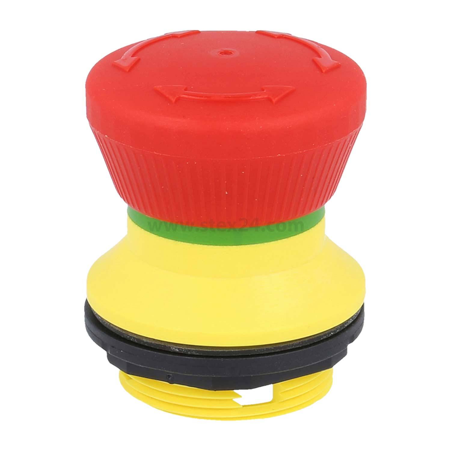 FRVK Georg Schlegel Not-Aus-Schalter / Not-Halt-Taster für 9,2mm Einbautiefe, rund, SHORTRON Zwischenbau Einbautiefe