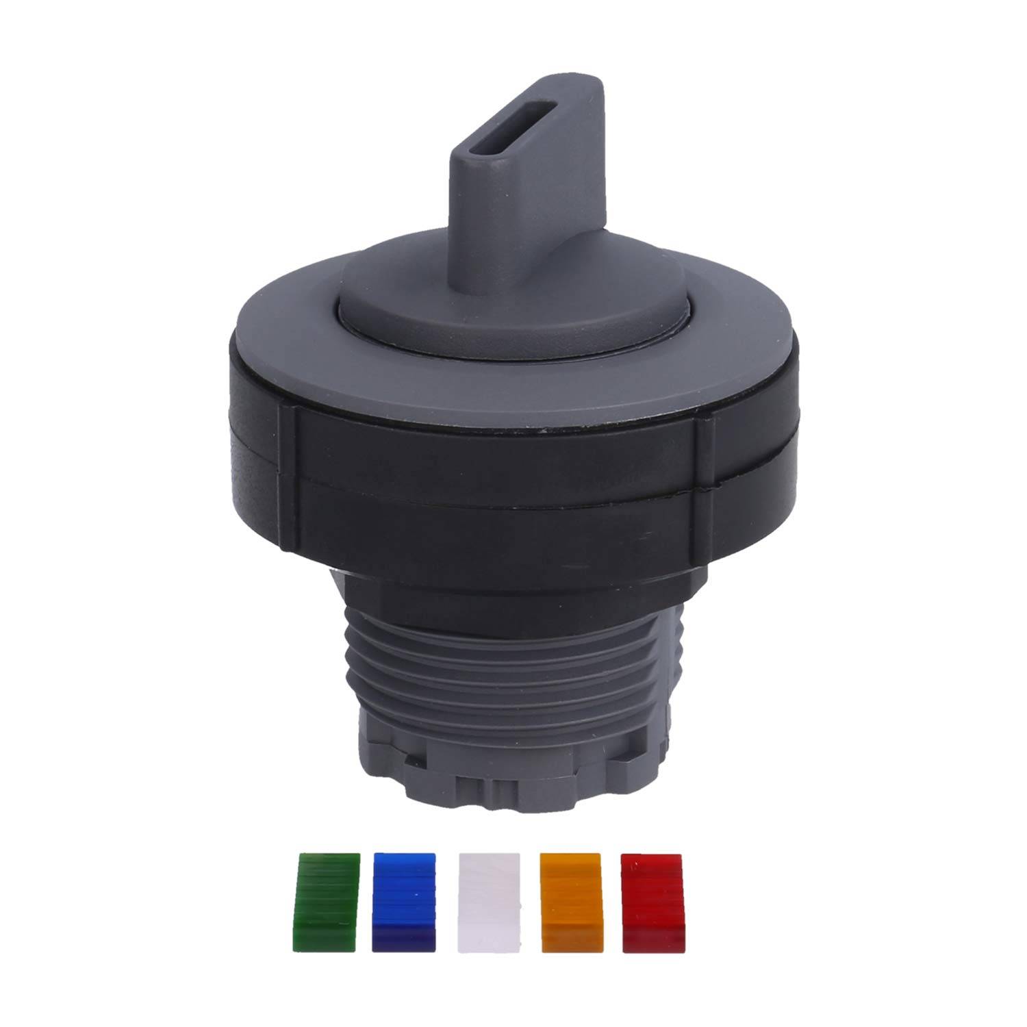 KRJWCL Georg Schlegel Leucht-Wahlschalter links rastend, rechts tastend beleuchtbar, rund, KOMBITAST-R-JUWEL