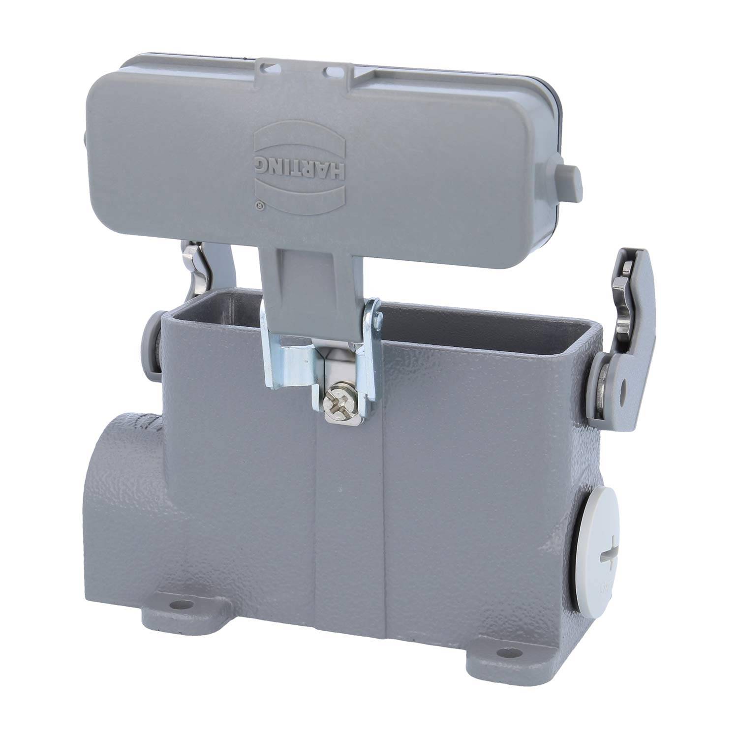 05200160263 HARTING Han 16A Sockelgehäuse hoch, 1xM20 seitlicher Kabelabgang, mit 1 Längsbügel mit Schutzkappe