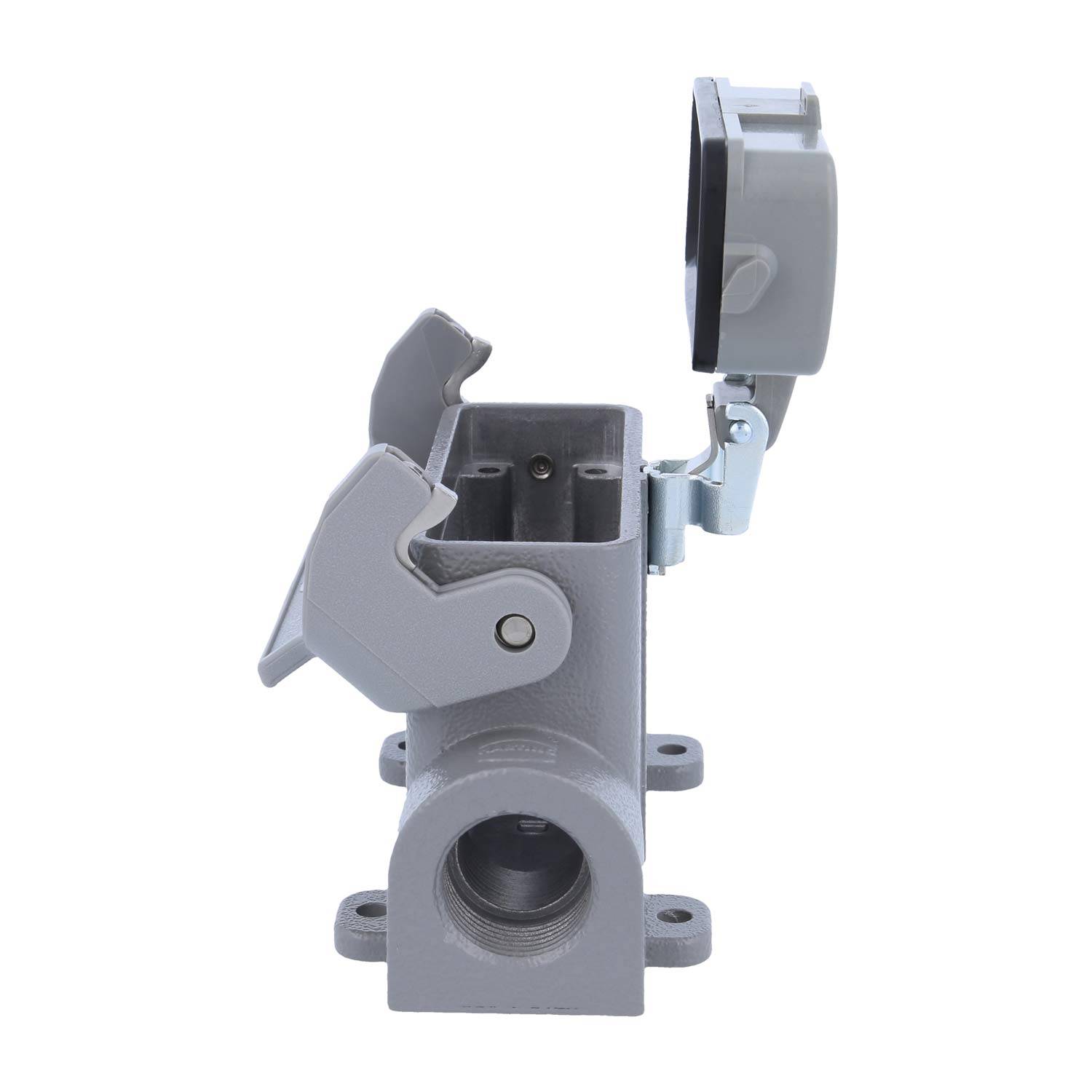 05200160263 HARTING Han 16A Sockelgehäuse hoch, 1xM20 seitlicher Kabelabgang, mit 1 Längsbügel mit Schutzkappe