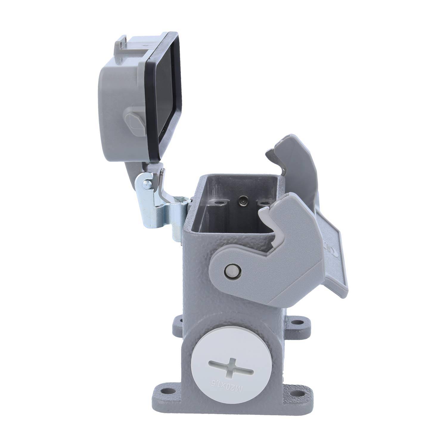 05200160263 HARTING Han 16A Sockelgehäuse hoch, 1xM20 seitlicher Kabelabgang, mit 1 Längsbügel mit Schutzkappe