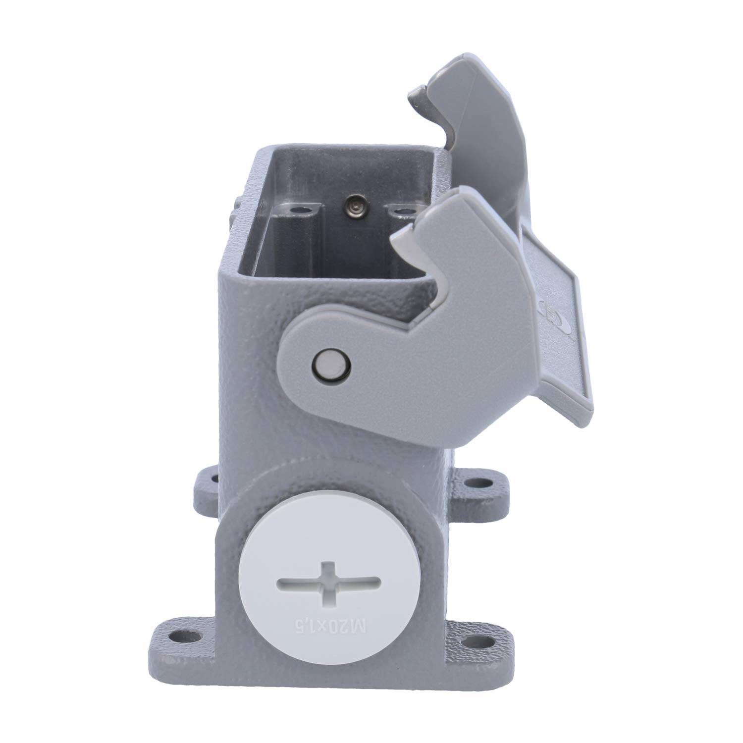 05200160261 HARTING Han 16A Sockelgehäuse hoch, 1xM20 seitlicher Kabelabgang, mit 1 Längsbügel Verschraubung M20