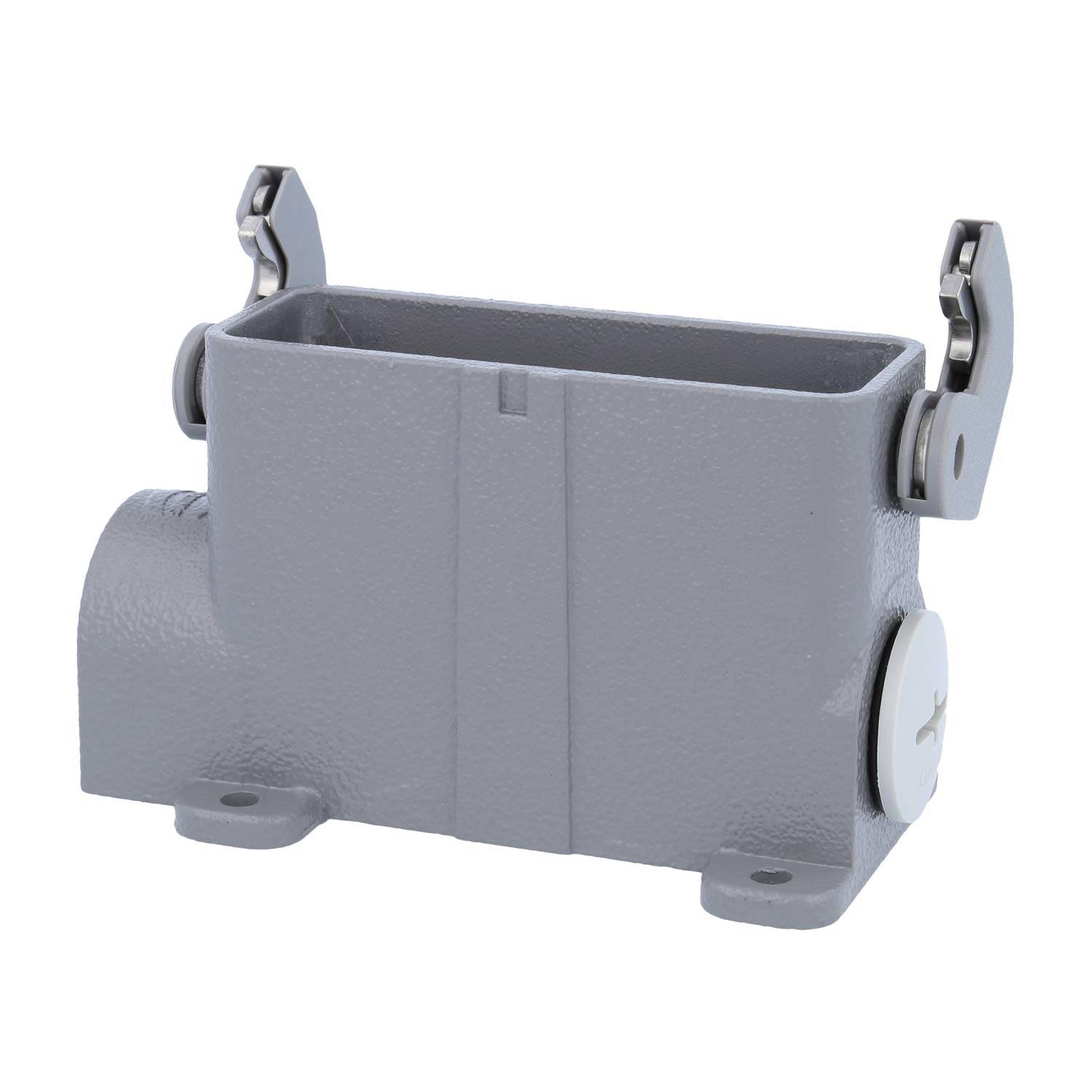 05200160261 HARTING Han 16A Sockelgehäuse hoch, 1xM20 seitlicher Kabelabgang, mit 1 Längsbügel Verschraubung M20