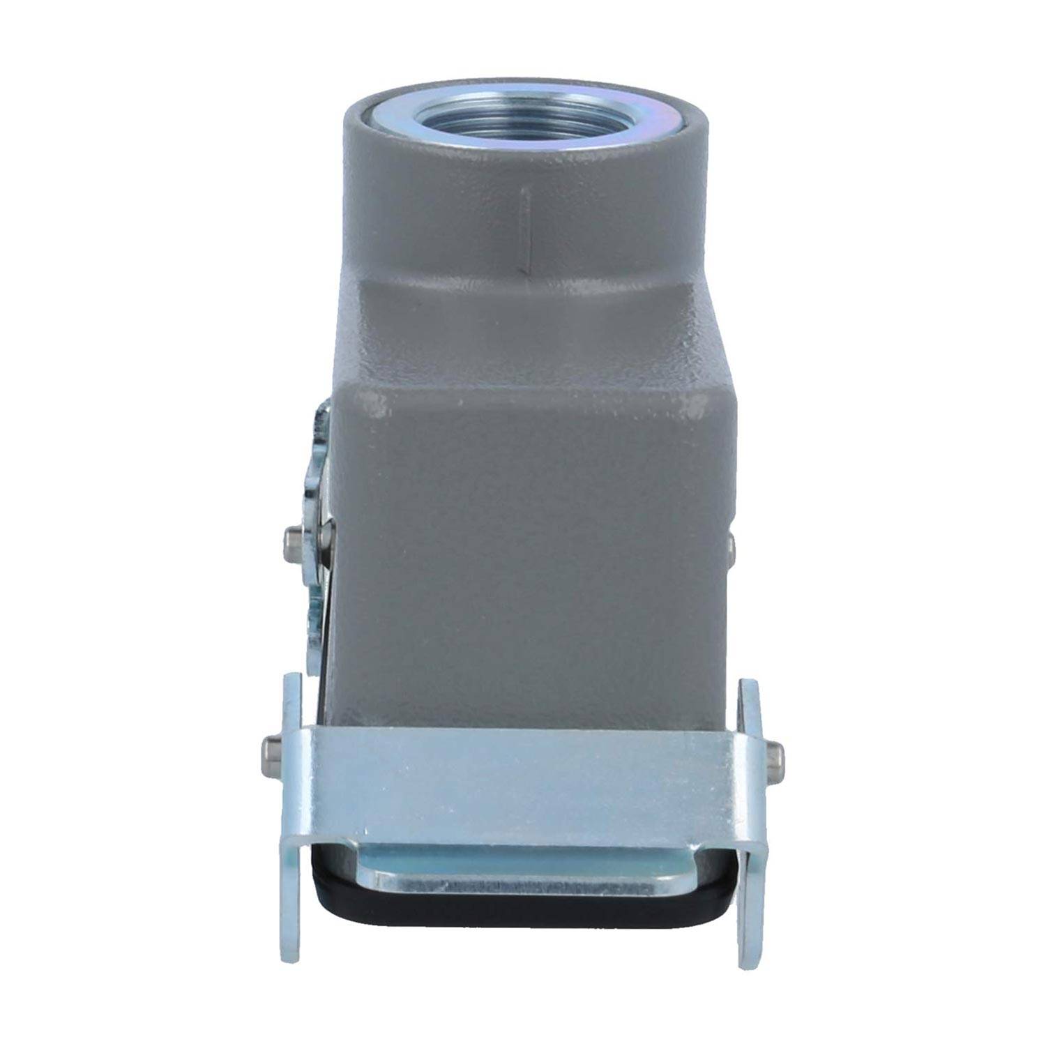 04301241763 HARTING Han 24B Kupplungsgehäuse niedrig, 1xM25 gerader Kabelabgang, mit 2 Querbügeln Verschraubung M25