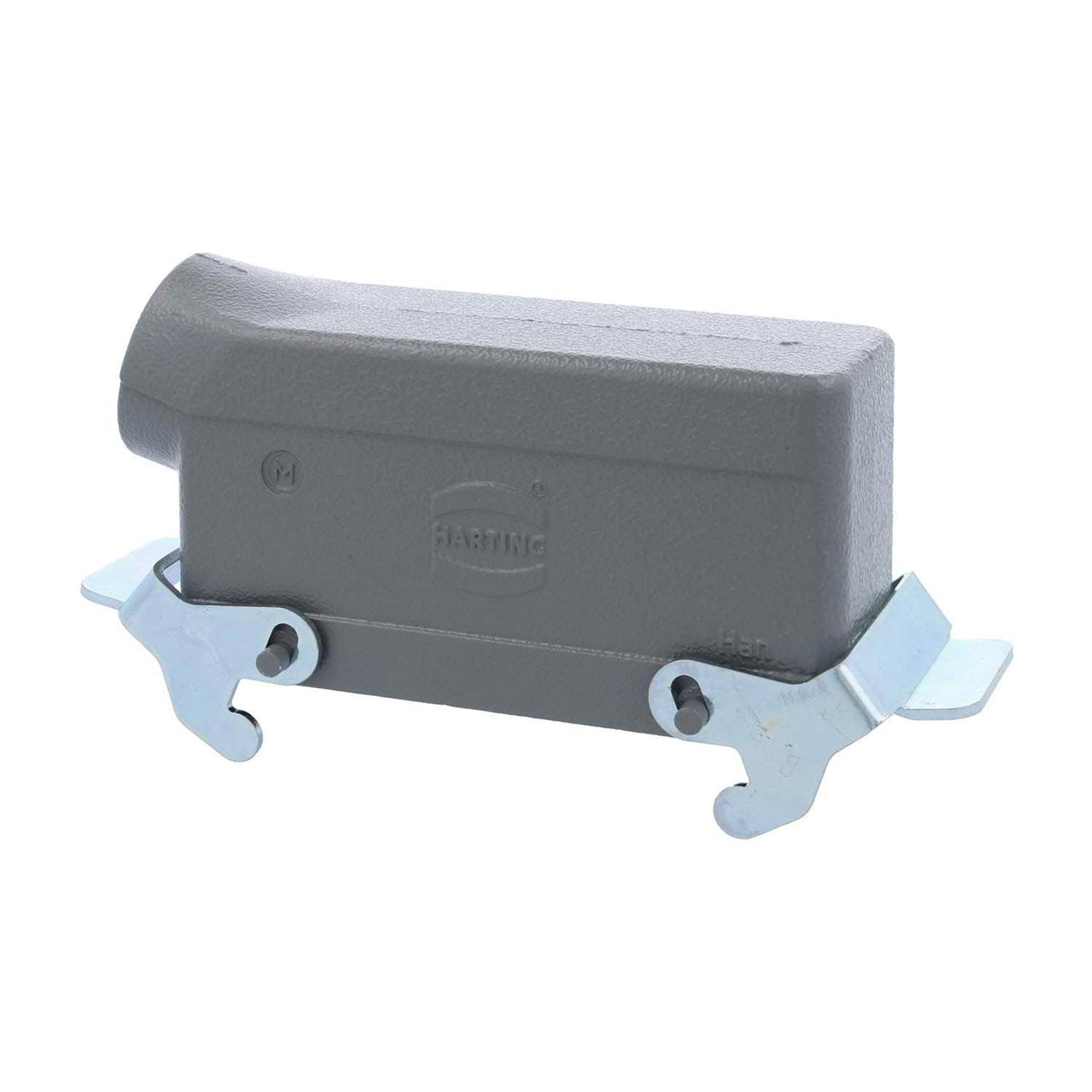 04301241567 HARTING Han 24B Tüllengehäuse niedrig, 1xM32 seitlicher Kabelabgang, mit 2 Querbügeln Verschraubung M32