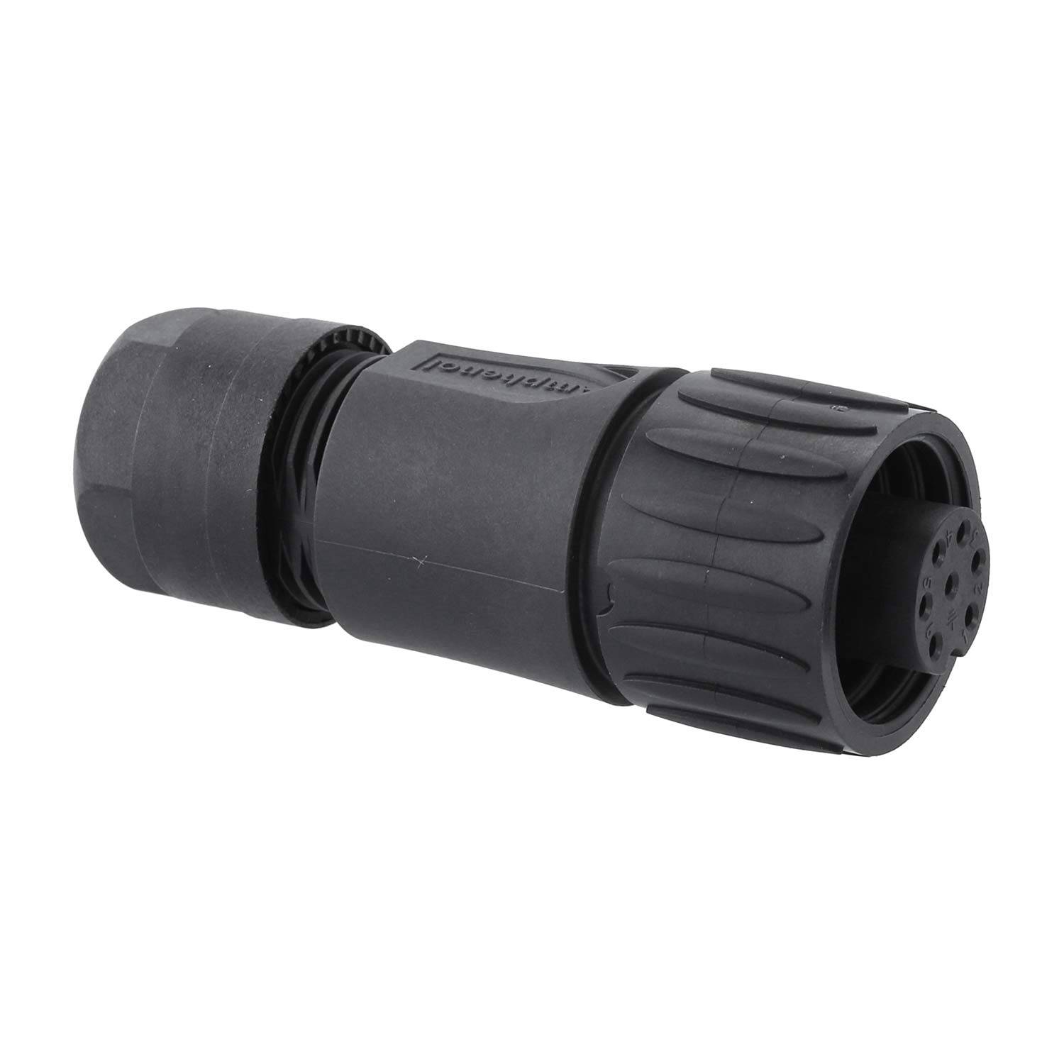 C01630D00610012 Amphenol RD24-KBG Kabelsteckverbinder gerade Buchse Lötanschluss, Polzahl 6+PE Kabelabgang gerade,