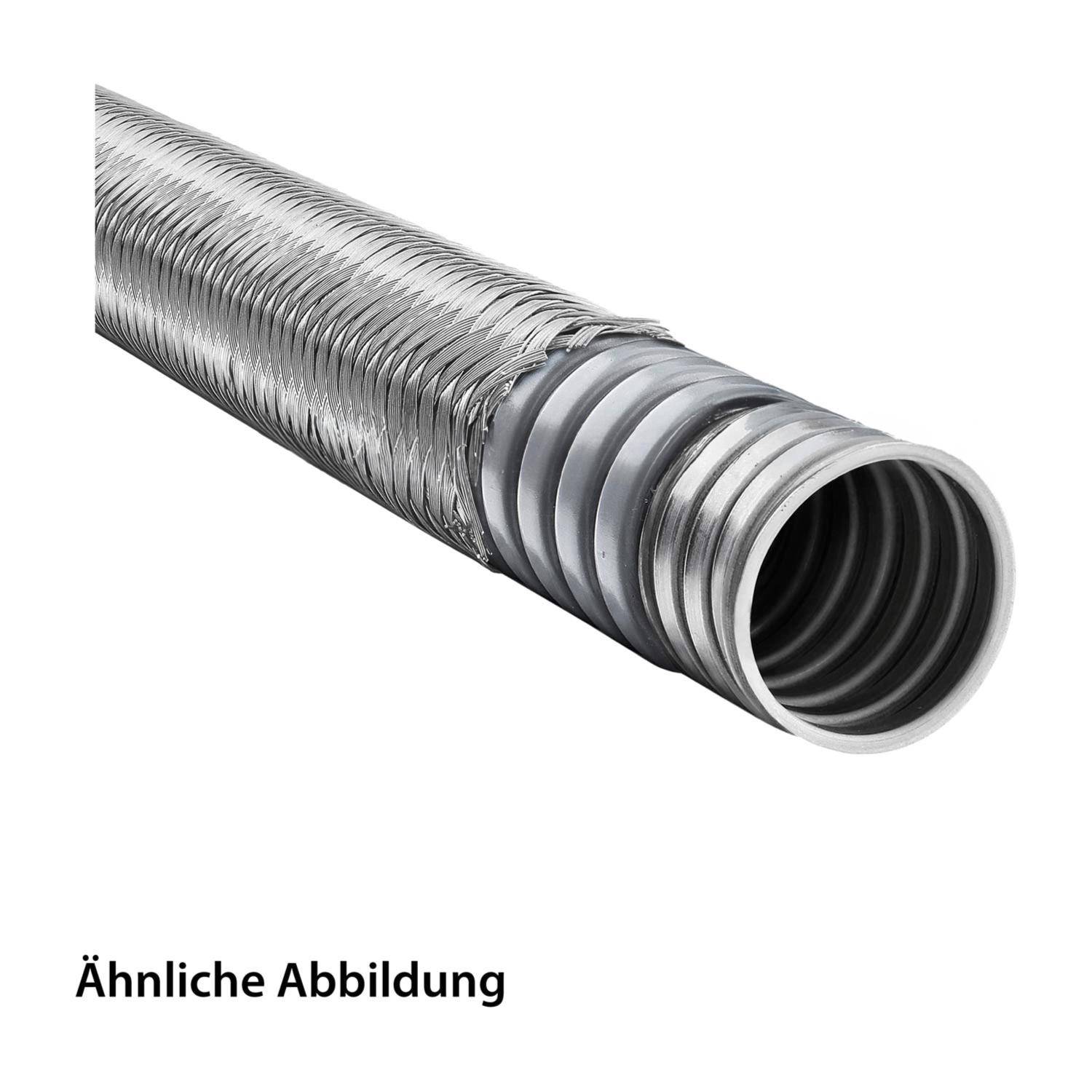 14210101047 FLEXA SPR-PVC-EDU-AS Metallschutzschlauch mit PVC Mantel und Stahlgeflecht AD 56,0mm, ID 48,0mm eingehaktes
