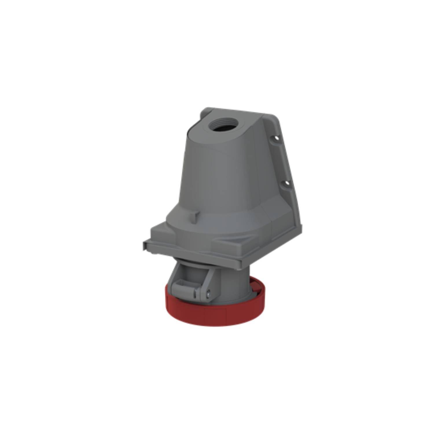 2CMA101221R1000 Amphenol 16 Ampere CEE Wandsteckdose 4-polig (3P+PE) Buchse, Kodierung 6h rot 380/415V Frequenz 50 und