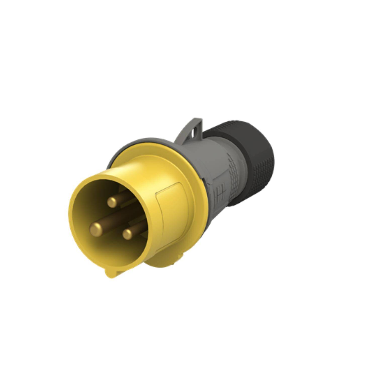 2CMA101946R1000 Amphenol 16 Ampere CEE Steckverbinder 3-polig (2P+PE) Stift, Kodierung 4h gelb 100/130V Frequenz 50 und