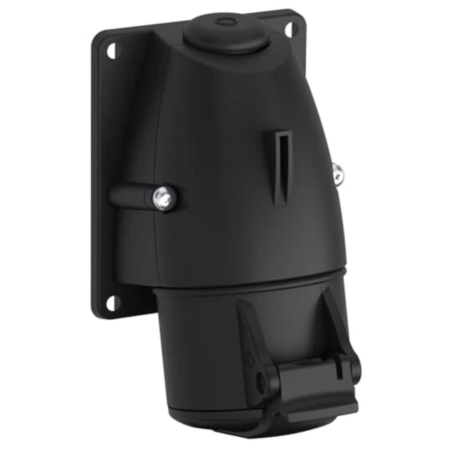 2CMA101023R1000 Amphenol 16 Ampere CEE Wandsteckdose 5-polig (3P+N+PE) Buchse, Kodierung 6h schwarz 200/346V bis