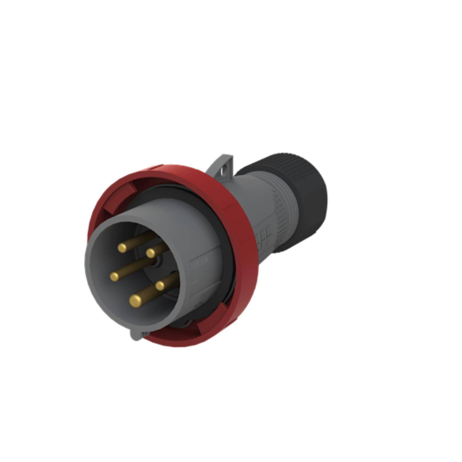 2CMA101089R1000 Amphenol 16 Ampere CEE Steckverbinder 5-polig (3P+N+PE) Stift, Kodierung 6h rot 200/346V bis 240/415V