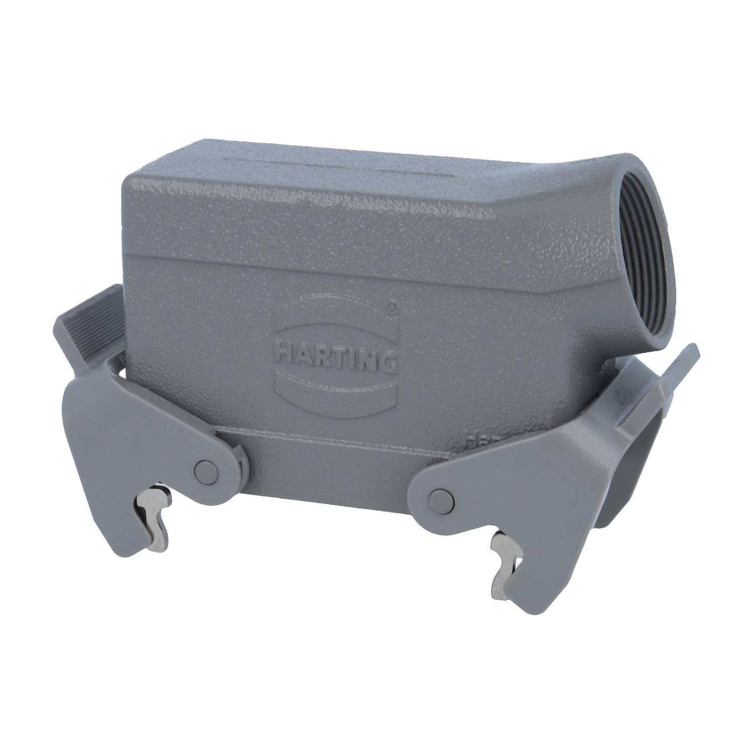 05300161569 HARTING Han 16B Tüllengehäuse niedrig, 1xM32 seitlicher Kabelabgang, mit 2 Querbügeln Verschraubung M32