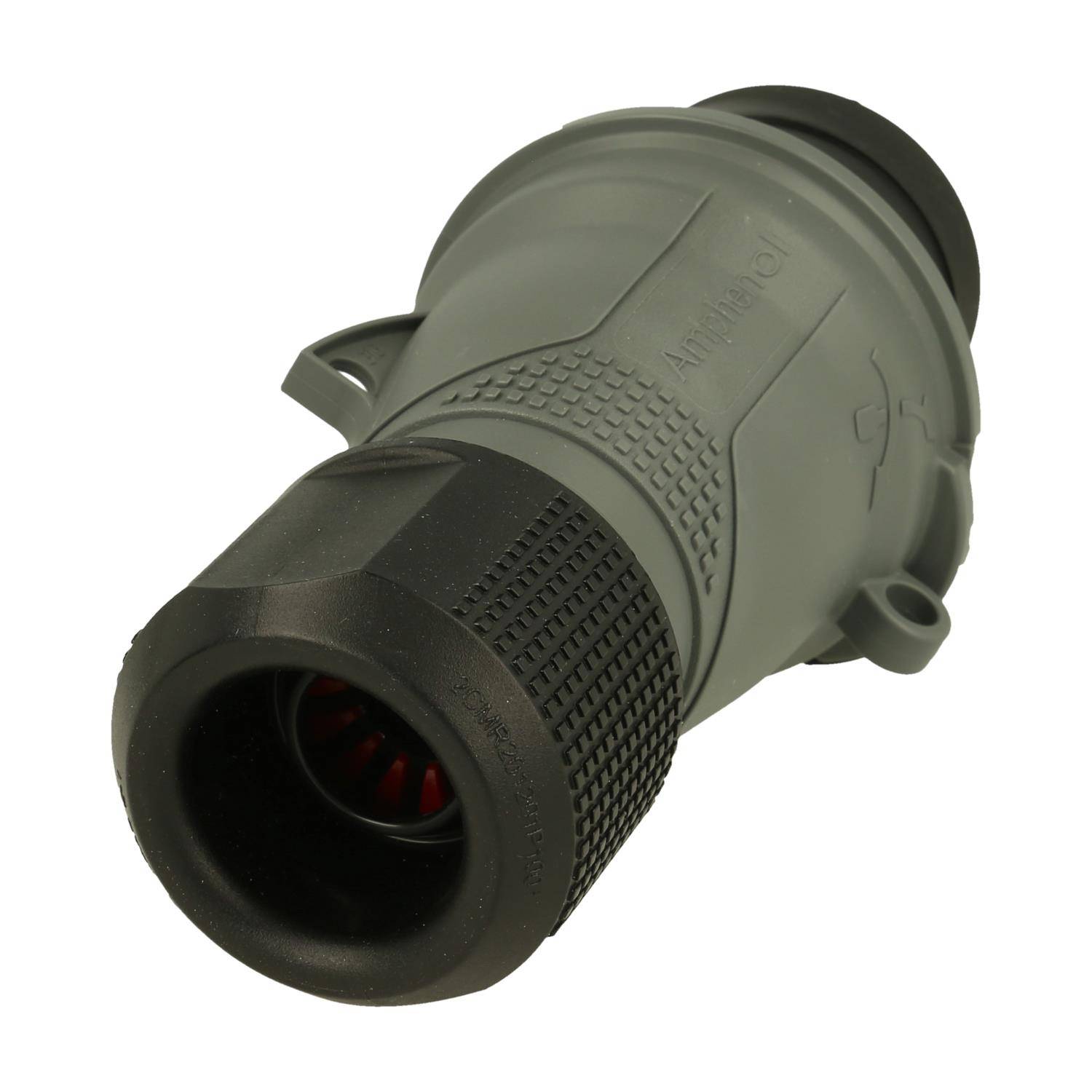 2CMA101957R1000 Amphenol 16 Ampere CEE Steckverbinder 4-polig (3P+PE) Stift, Kodierung 7h schwarz 480/500V Frequenz 50