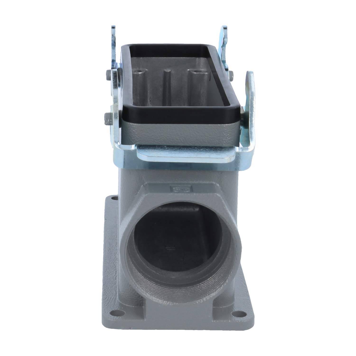 04300240285 HARTING Han 24B Sockelgehäuse hoch, 1xM40 seitlicher Kabelabgang, mit 2 Querbügeln Verschraubung M40