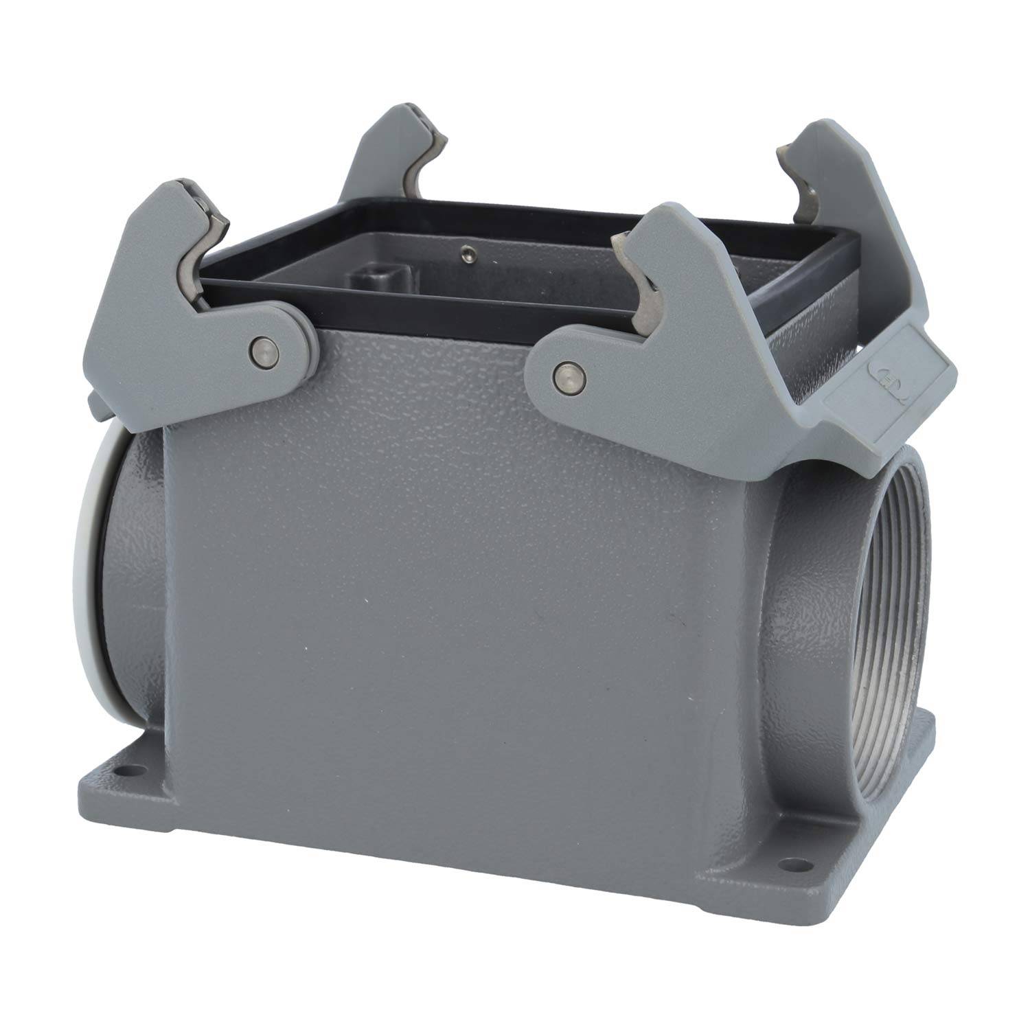 09300320233 HARTING Han 32B Sockelgehäuse hoch, 1xPG42 seitlicher Kabelabgang, mit 2 Querbügeln Verschraubung PG42