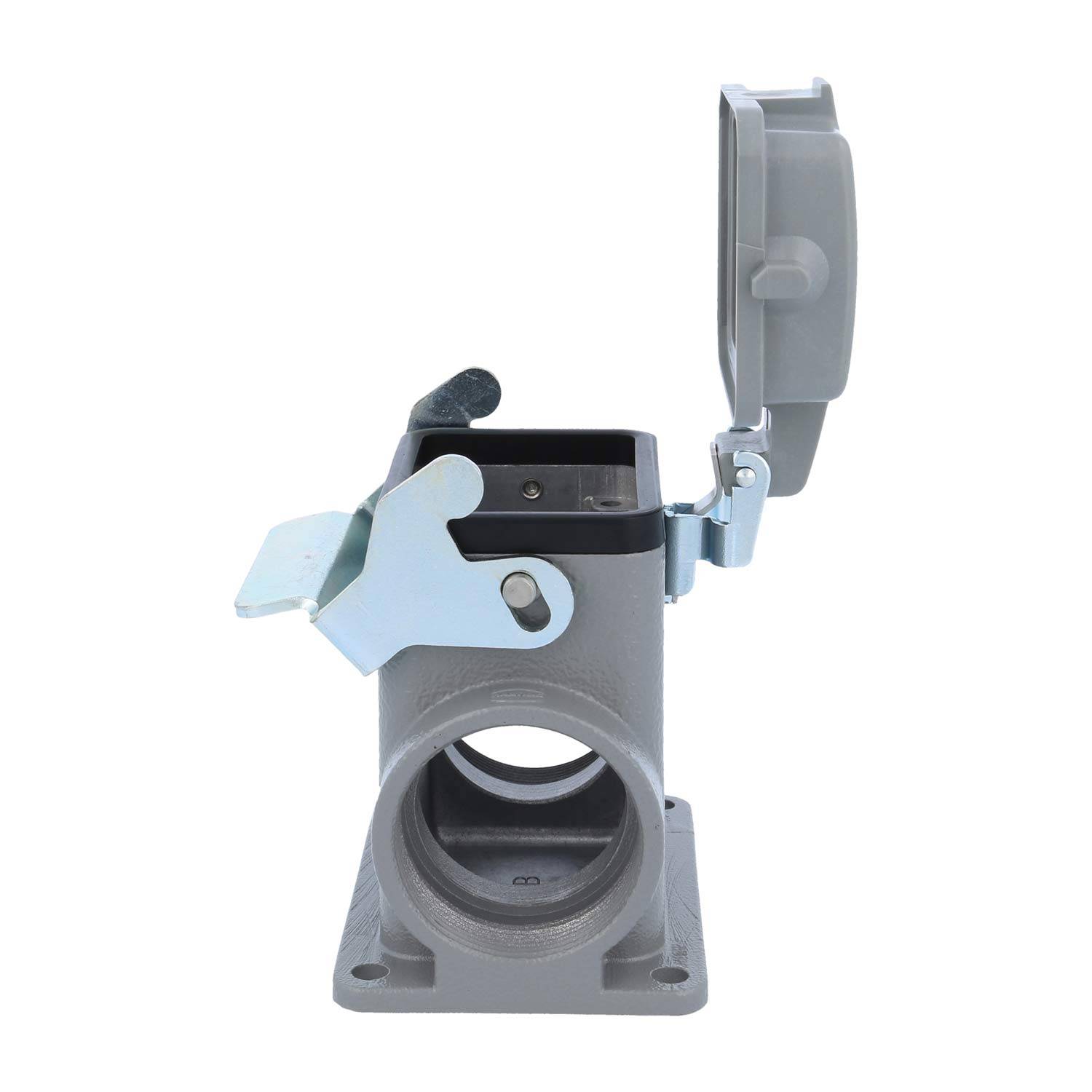 04300060298 HARTING Han 6B Sockelgehäuse hoch, 2xPG29 seitlicher Kabelabgang, mit 1 Längsbügel mit Schutzkappe