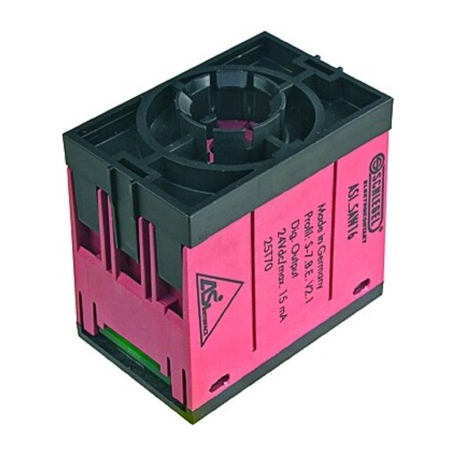 Eine pink-schwarze elektrische Spuleneinheit der Serie GS, ausgelegt für 240V AC mit einer Induktivität von 1,5 mH, für industrielle Anwendungen.