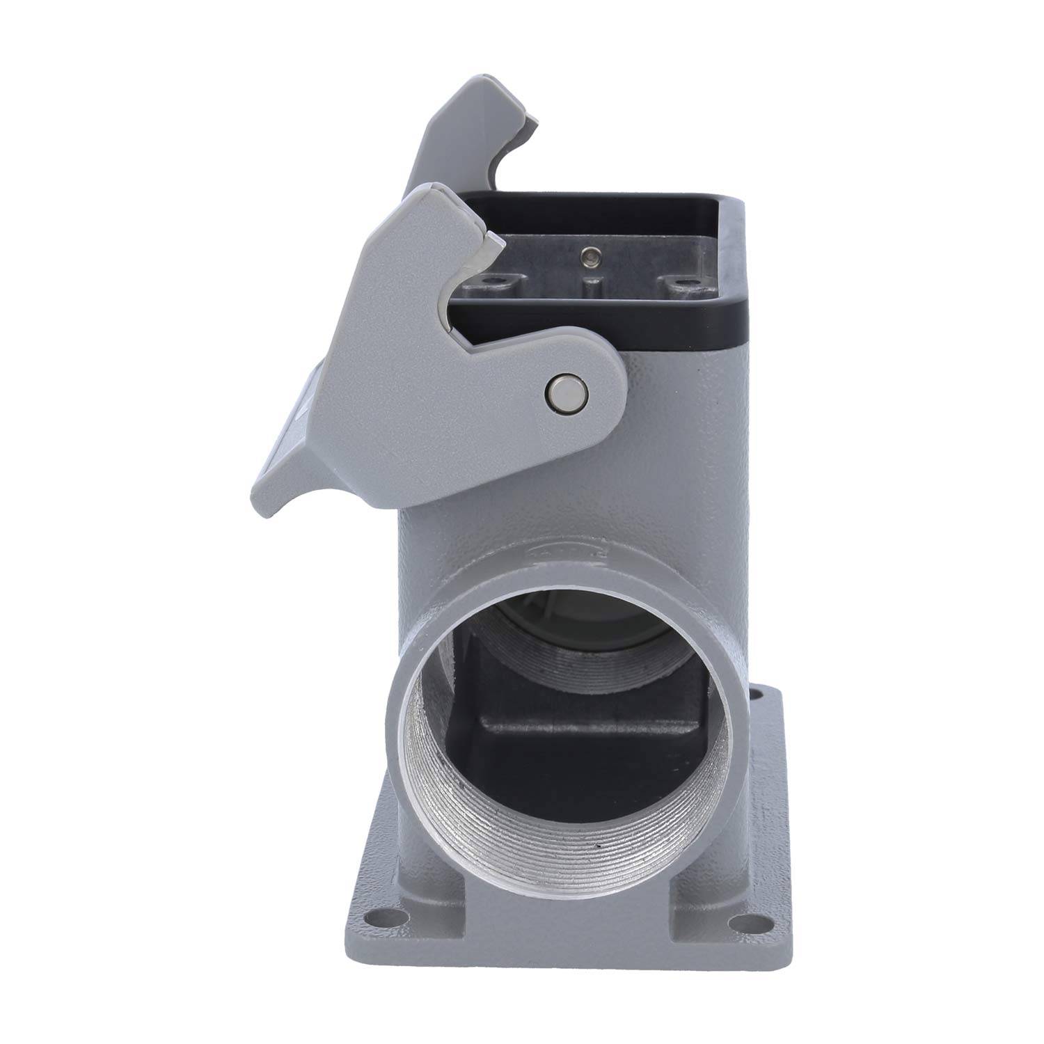 05300100281 HARTING Han 10B Sockelgehäuse hoch, 1xM40 seitlicher Kabelabgang, mit 1 Längsbügel Verschraubung M40