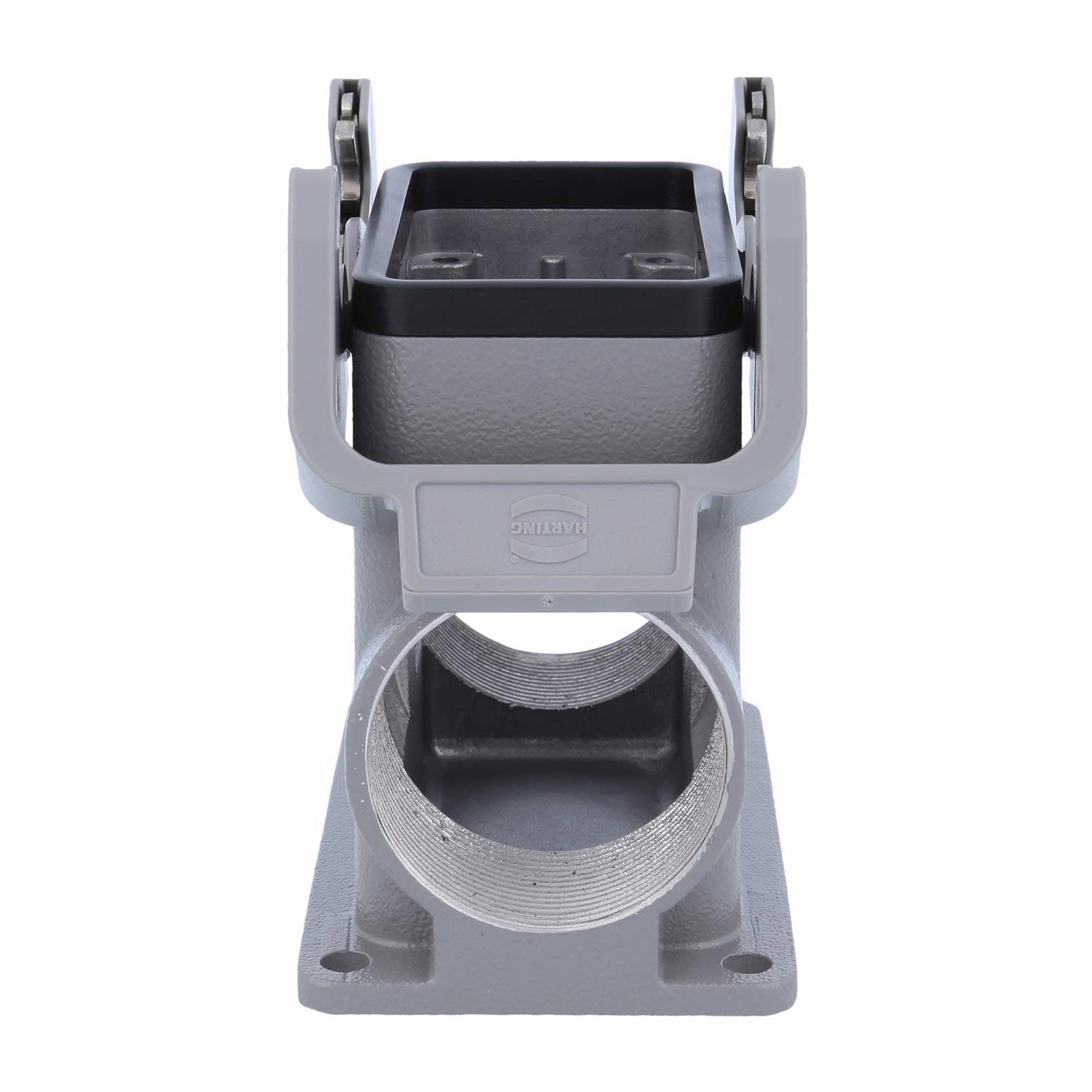 05300100274 HARTING Han 10B Sockelgehäuse hoch, 2xM40 seitlicher Kabelabgang, mit 2 Querbügeln Verschraubung M40