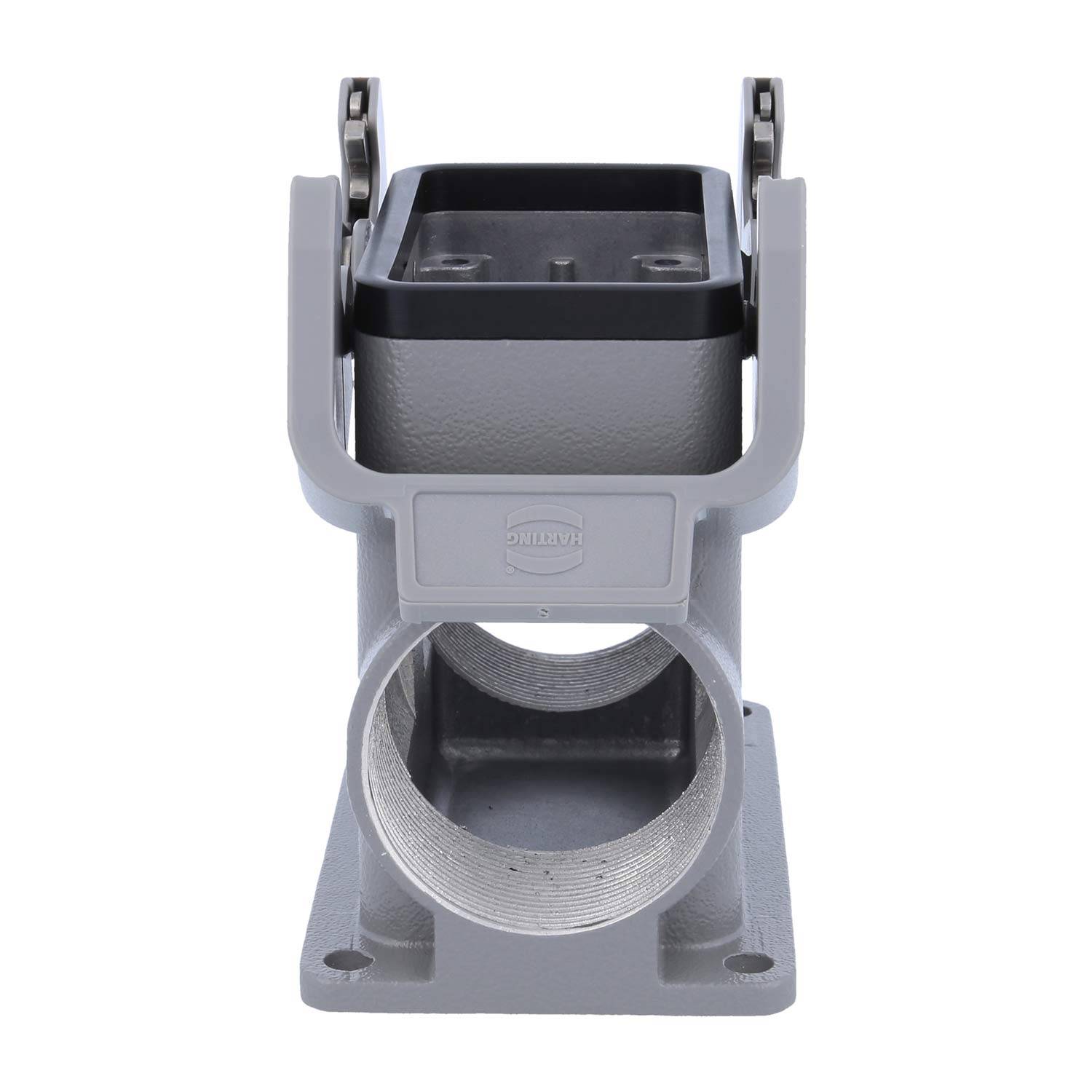 05300100274 HARTING Han 10B Sockelgehäuse hoch, 2xM40 seitlicher Kabelabgang, mit 2 Querbügeln Verschraubung M40