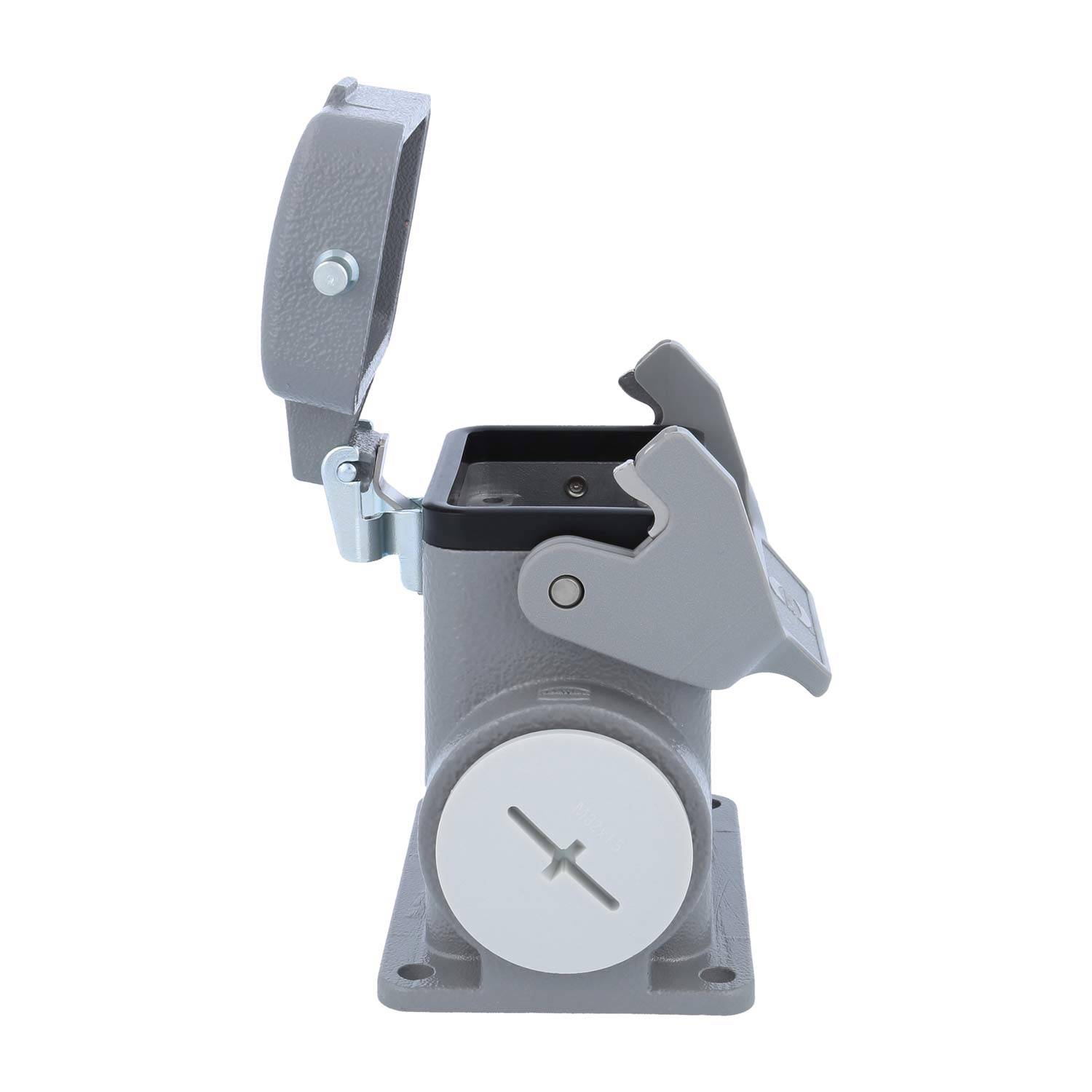 05300062267 HARTING Han 6B Sockelgehäuse hoch, 1xM32 seitlicher Kabelabgang, mit 1 Längsbügel mit Schutzkappe Metall -