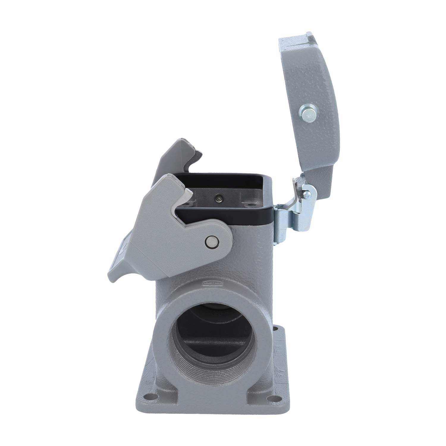 05300062267 HARTING Han 6B Sockelgehäuse hoch, 1xM32 seitlicher Kabelabgang, mit 1 Längsbügel mit Schutzkappe Metall -