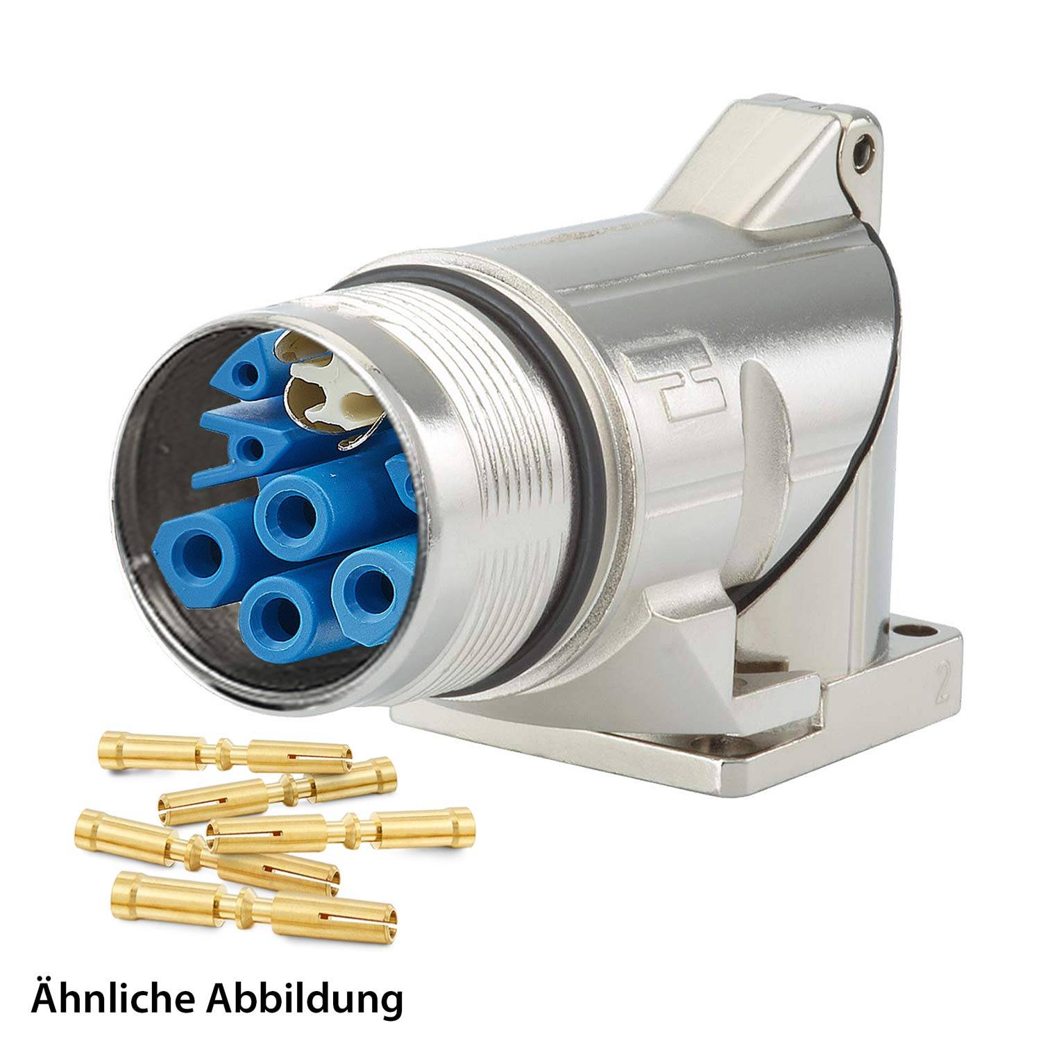 799918995K HUMMEL SET inkl. Kontakte M23 Hybrid Gerätesteckverbinder, Crimpeinsatz gewinkelt Polzahl 3+4+4+PE, Buchse