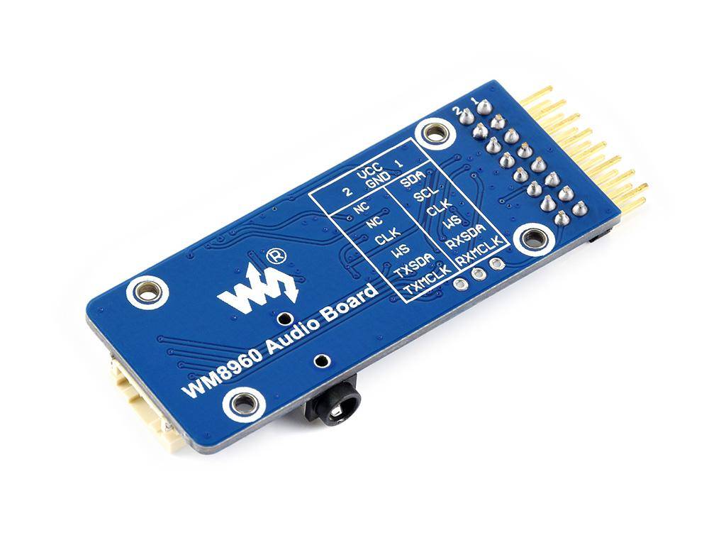 Waveshare WM8960 Stereo CODEC Audio Module, MEMS Mikrofon, 3,5mm Klinke, I2C, I2S, 1W 3,3V