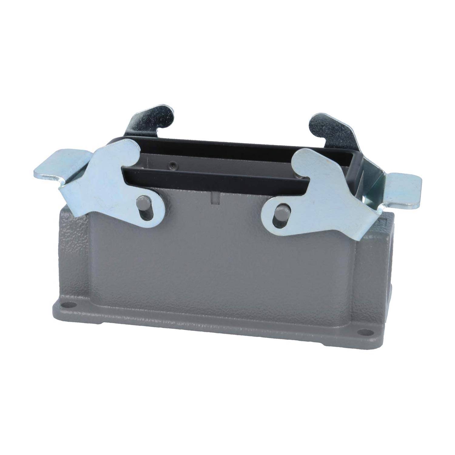 04301161263 HARTING Han 16B Sockelgehäuse niedrig, 1xM25 seitlicher Kabelabgang, mit 2 Querbügeln Verschraubung M25