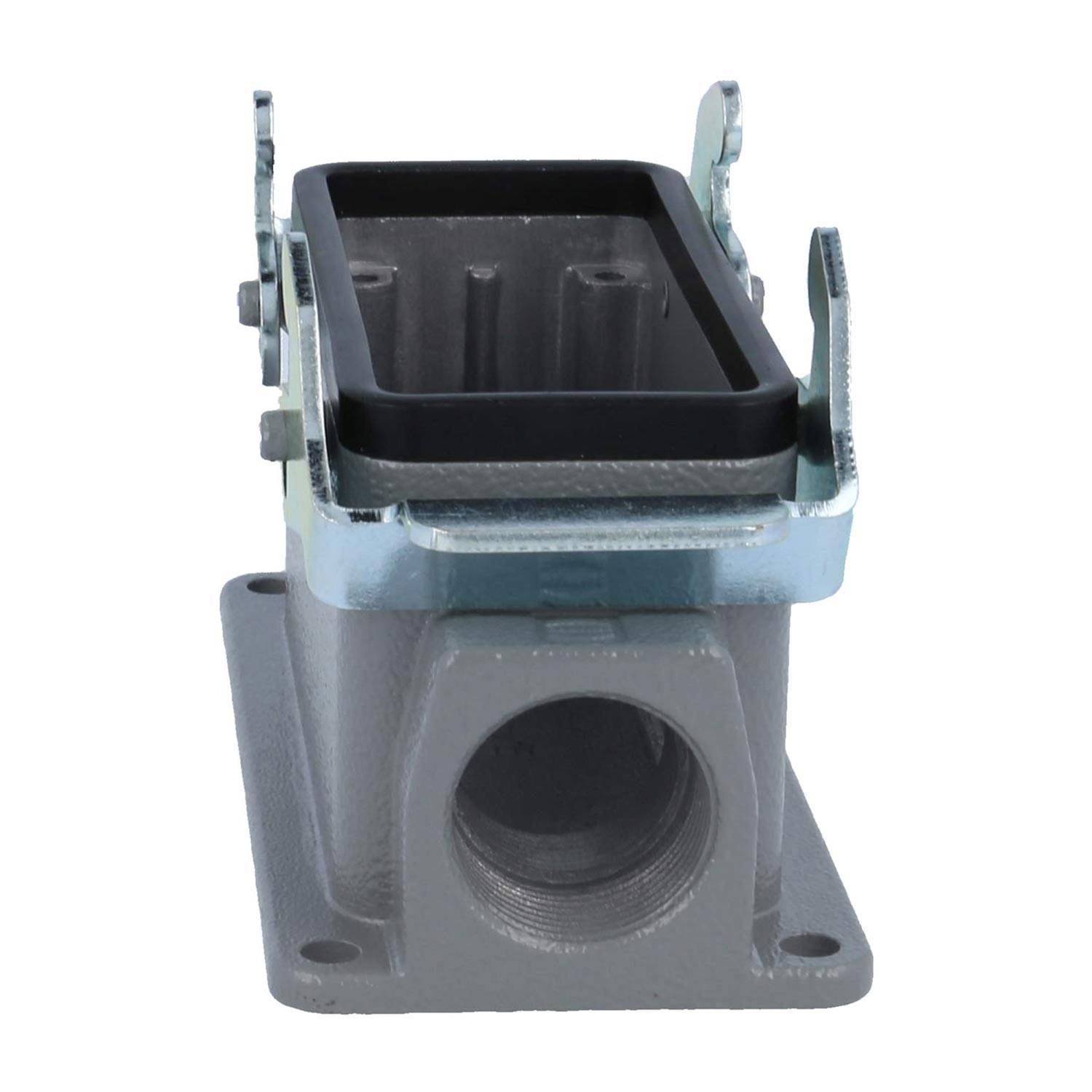 04301161263 HARTING Han 16B Sockelgehäuse niedrig, 1xM25 seitlicher Kabelabgang, mit 2 Querbügeln Verschraubung M25