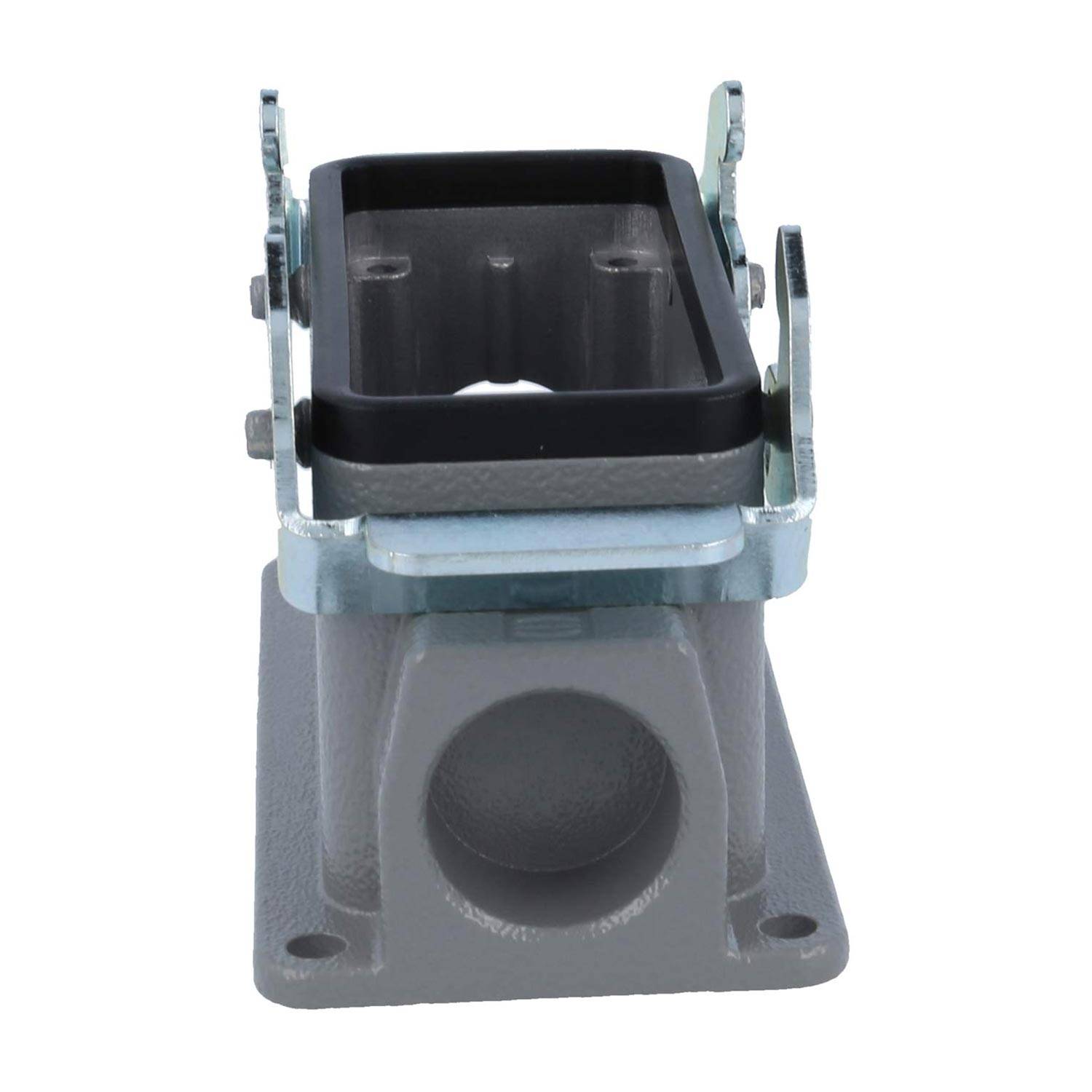 04301161263 HARTING Han 16B Sockelgehäuse niedrig, 1xM25 seitlicher Kabelabgang, mit 2 Querbügeln Verschraubung M25