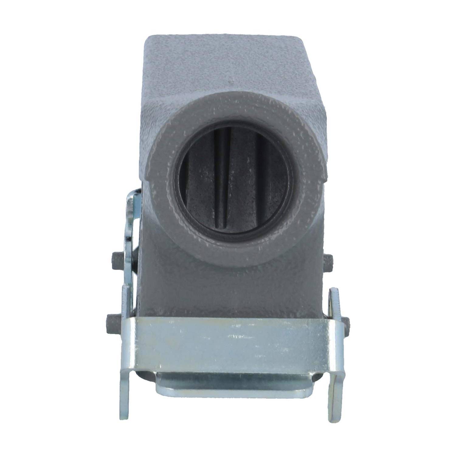 04301161530 HARTING Han 16B Tüllengehäuse niedrig, 1xPG21 seitlicher Kabelabgang, mit 2 Querbügeln Verschraubung PG21