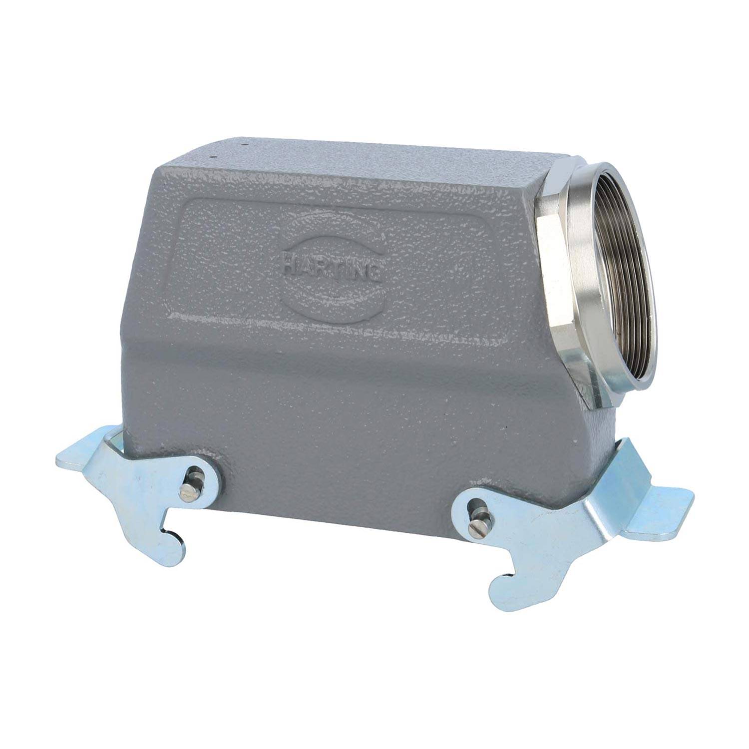 04301240575 HARTING Han 24B Tüllengehäuse hoch, 1xM50 seitlicher Kabelabgang, mit 2 Querbügeln Verschraubung M50