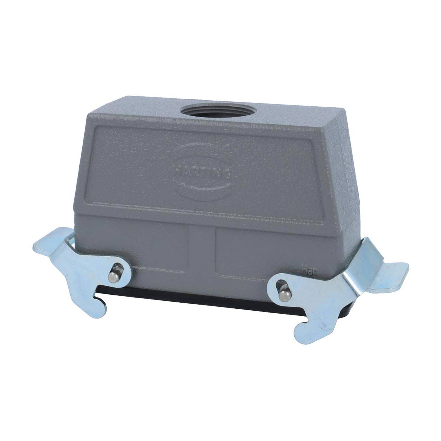 04301240762 HARTING Han 24B Kupplungsgehäuse hoch, 1xM32 gerader Kabelabgang, mit 2 Querbügeln Verschraubung M32