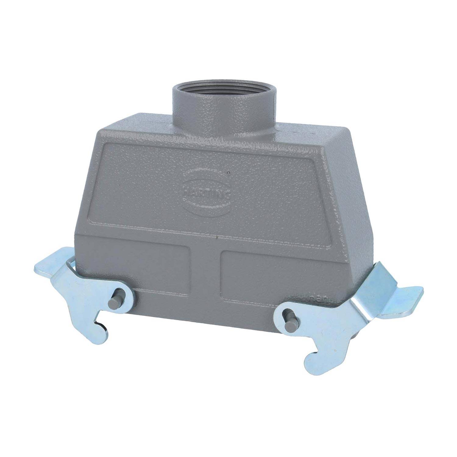 04301240431 HARTING Han 24B Tüllengehäuse hoch, 1xPG29 gerader Kabelabgang, mit 2 Querbügeln Verschraubung PG29