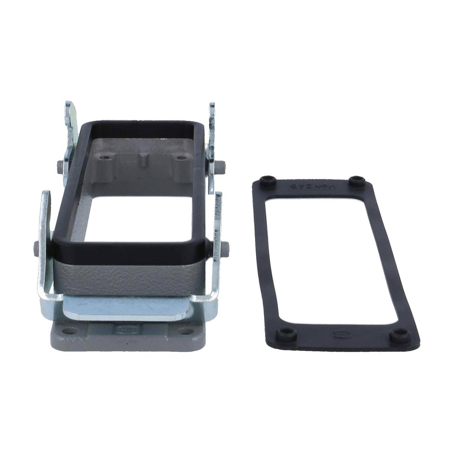 04301240301 HARTING Han 24B Anbaugehäuse mit 2 Querbügeln 2 Edelstahl Verriegelungsbügel - 1Stück