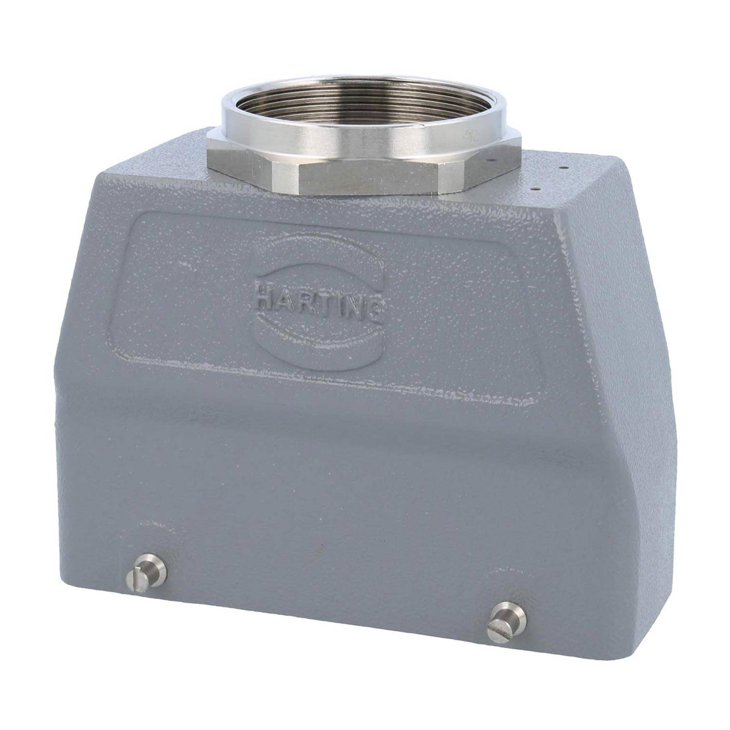 04301240477 HARTING Han 24B Tüllengehäuse hoch, 1xM50 gerader Kabelabgang, mit 2 Querbügeln Verschraubung M50