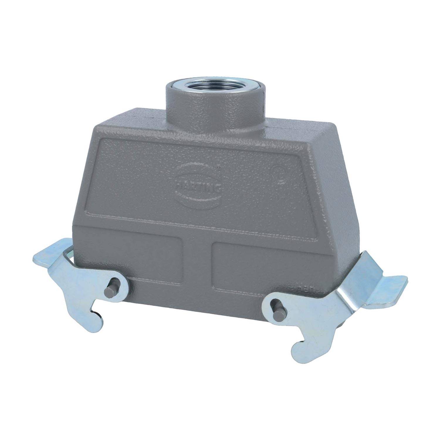 04301240464 HARTING Han 24B Tüllengehäuse hoch, 1xM25 gerader Kabelabgang, mit 2 Querbügeln Verschraubung M25