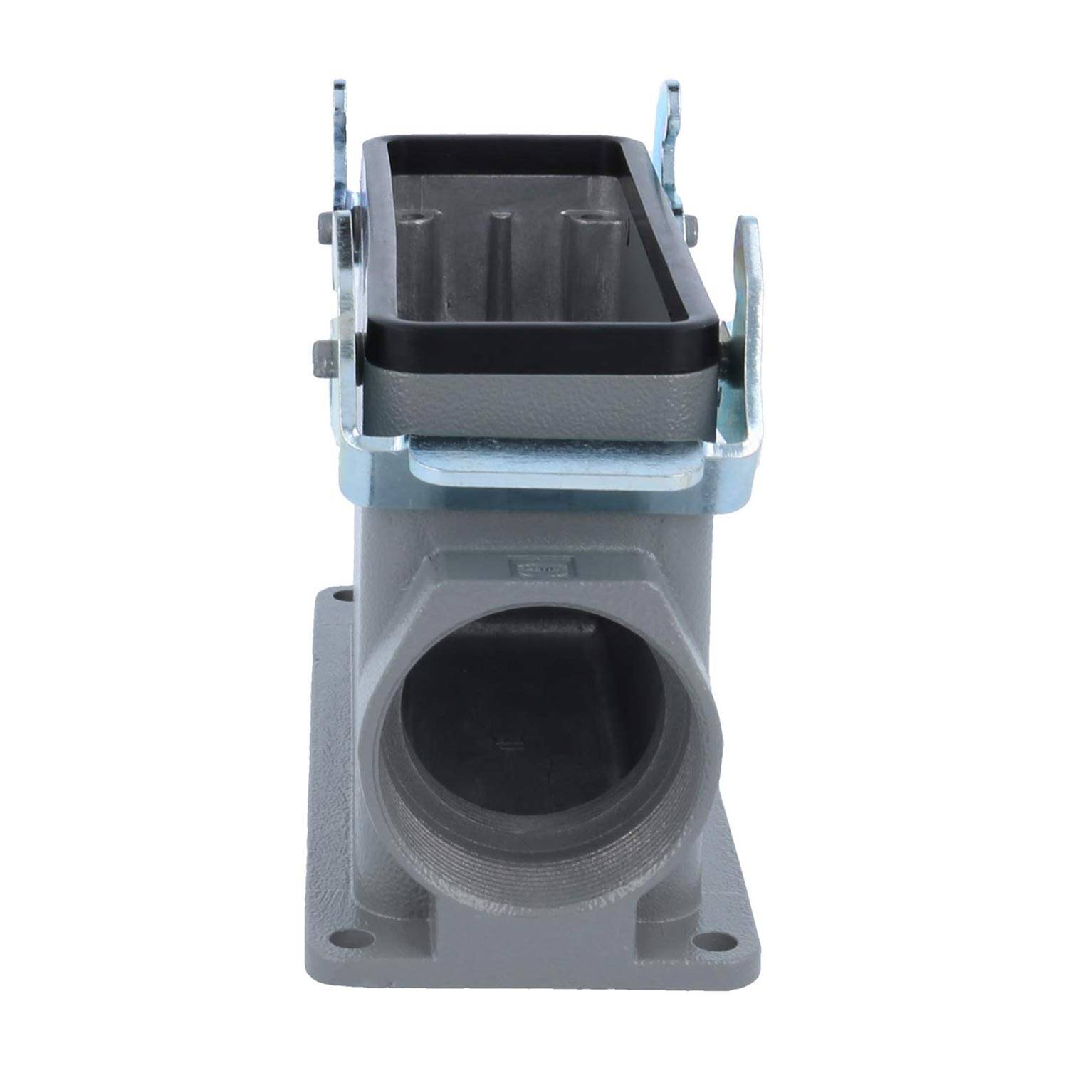 04301240285 HARTING Han 24B Sockelgehäuse hoch, 1xM40 seitlicher Kabelabgang, mit 2 Querbügeln Verschraubung M40