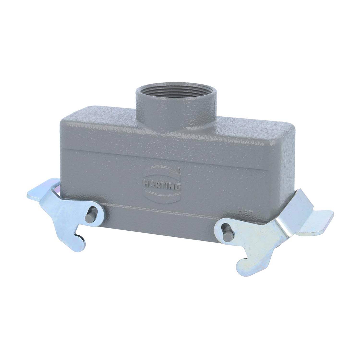 04301241431 HARTING Han 24B Tüllengehäuse niedrig, 1xPG29 gerader Kabelabgang, mit 2 Querbügeln Verschraubung PG29