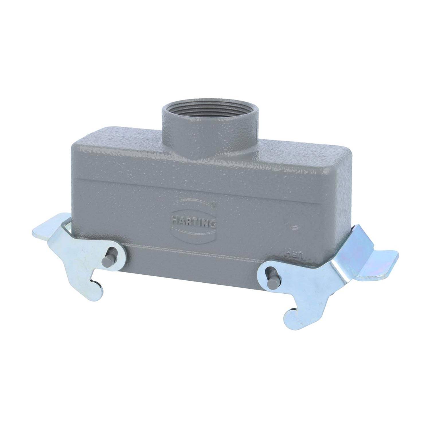 04301241431 HARTING Han 24B Tüllengehäuse niedrig, 1xPG29 gerader Kabelabgang, mit 2 Querbügeln Verschraubung PG29