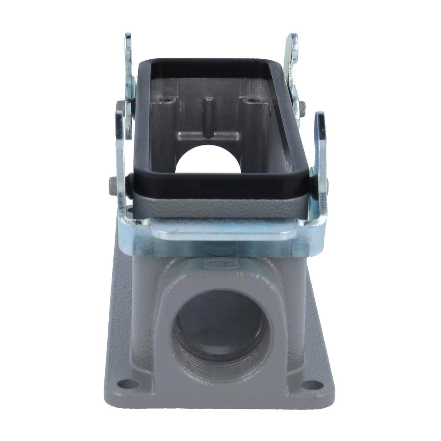 04301241268 HARTING Han 24B Sockelgehäuse niedrig, 2xM25 seitlicher Kabelabgang, mit 2 Querbügeln Verschraubung M25