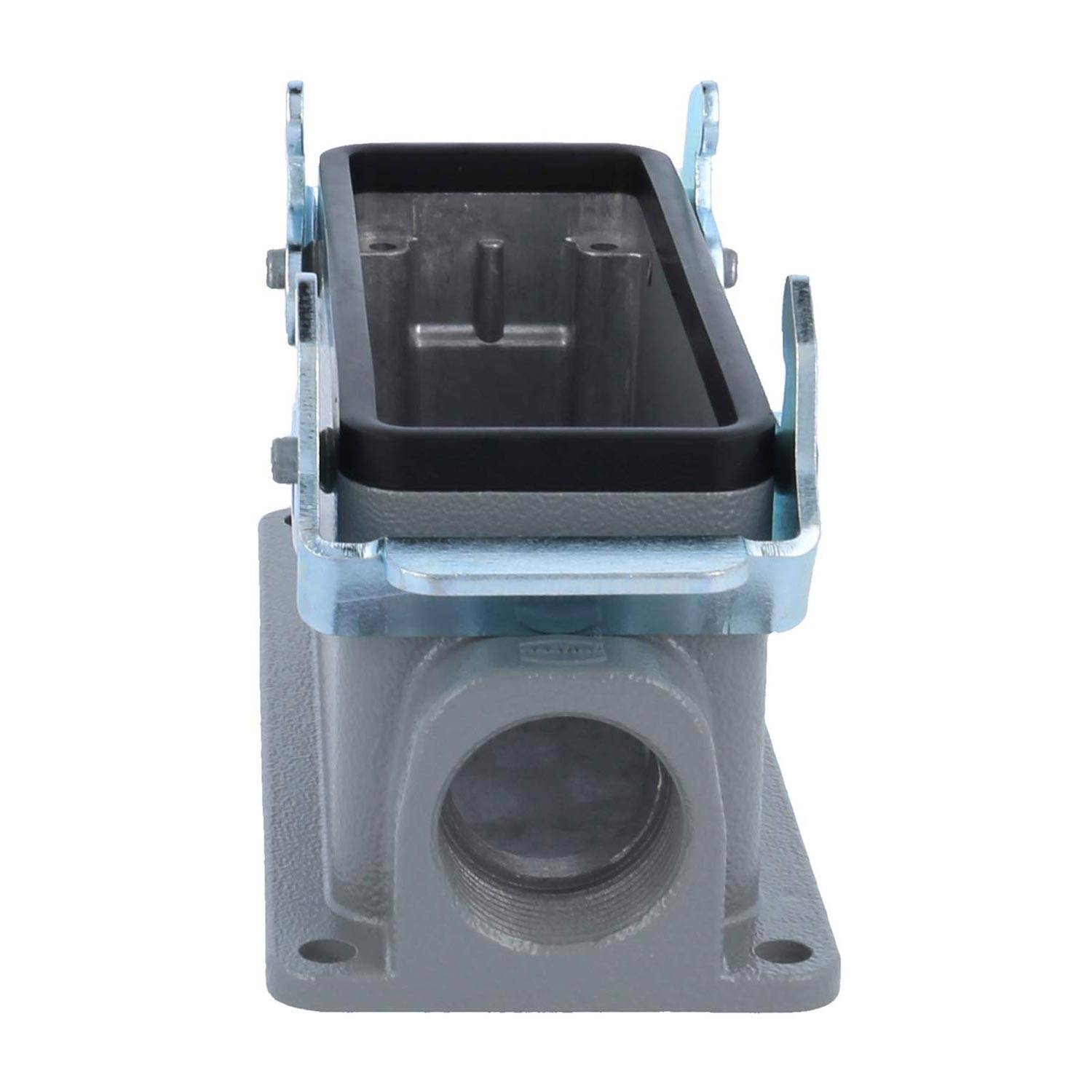 04301241263 HARTING Han 24B Sockelgehäuse niedrig, 1xM25 seitlicher Kabelabgang, mit 2 Querbügeln Verschraubung M25