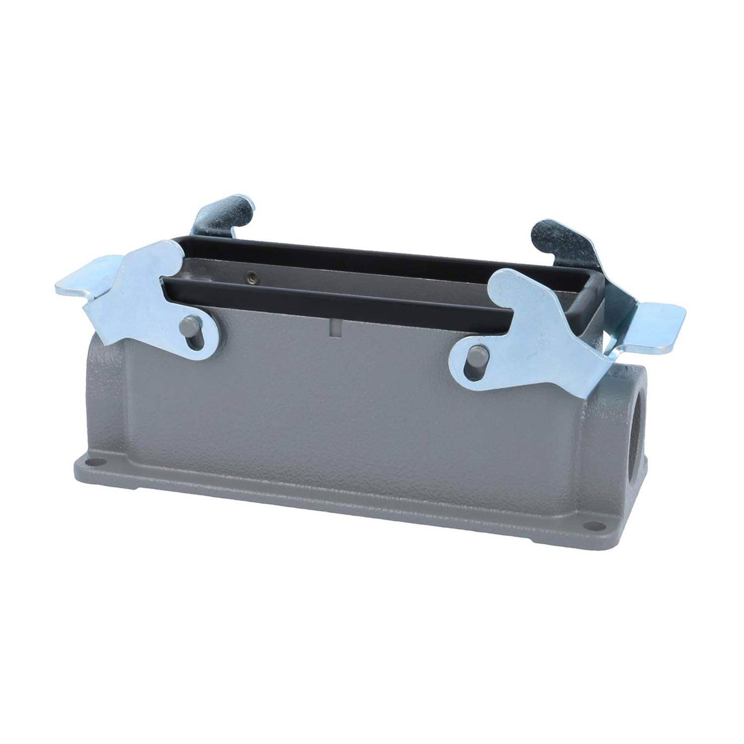 04301241263 HARTING Han 24B Sockelgehäuse niedrig, 1xM25 seitlicher Kabelabgang, mit 2 Querbügeln Verschraubung M25