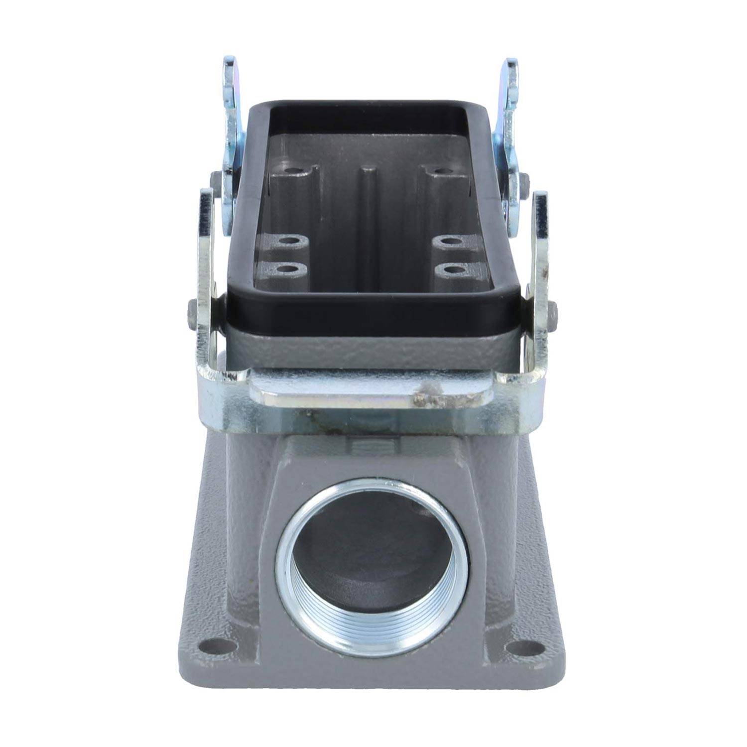 04301241241 HARTING Han 24B für 2 Einsätze Sockelgehäuse niedrig, 1xM25 seitlicher Kabelabgang, mit 2 Querbügeln