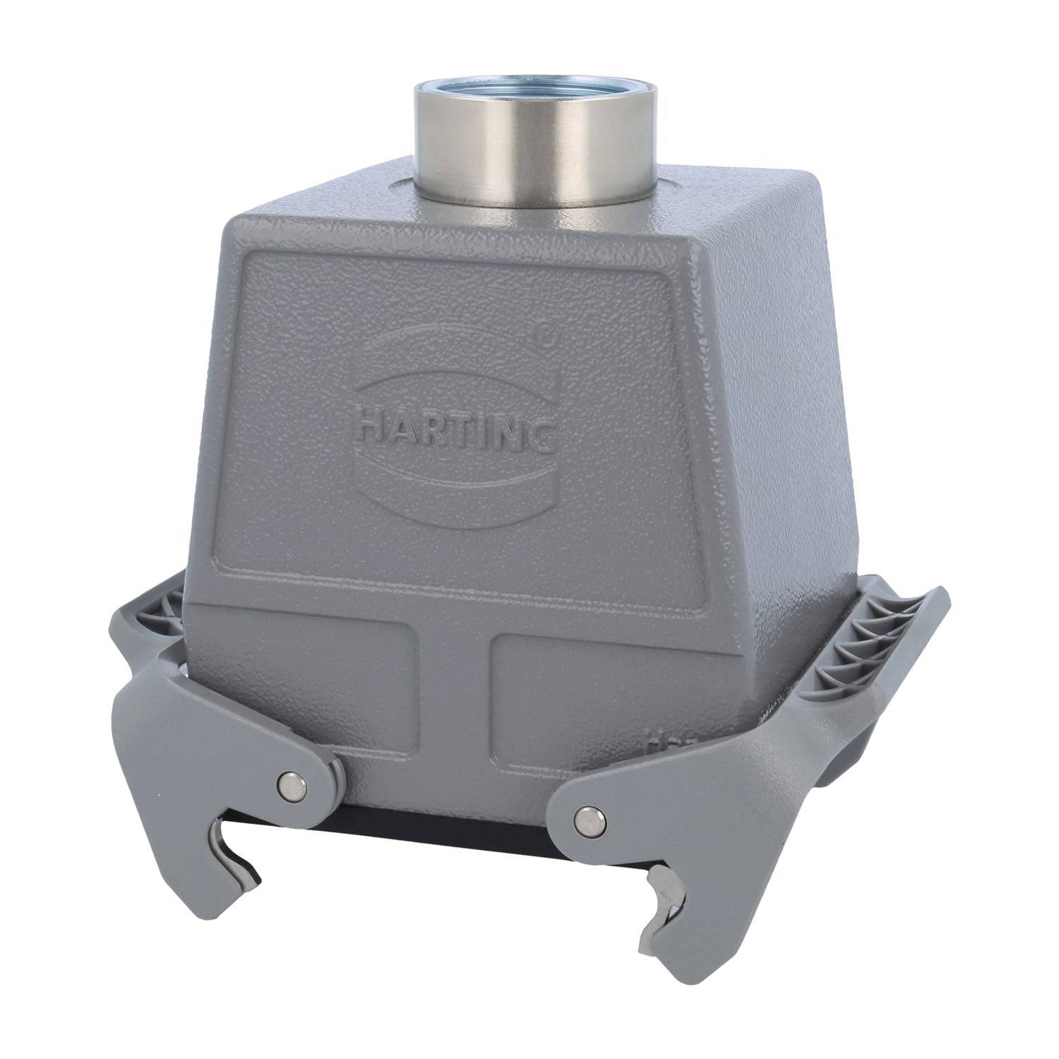 05300320761 HARTING Han 32B Kupplungsgehäuse hoch, 1xM32 gerader Kabelabgang, mit 2 Querbügeln Verschraubung M32