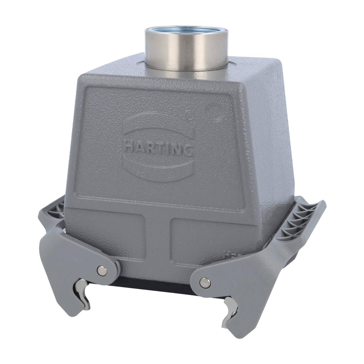 05300320761 HARTING Han 32B Kupplungsgehäuse hoch, 1xM32 gerader Kabelabgang, mit 2 Querbügeln Verschraubung M32